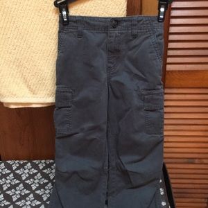 Boys charcoal grey cargo pants.  Like new.